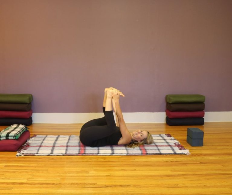 Yin Yoga Happy Baby Pose and Yin Yoga Stirrup Pose