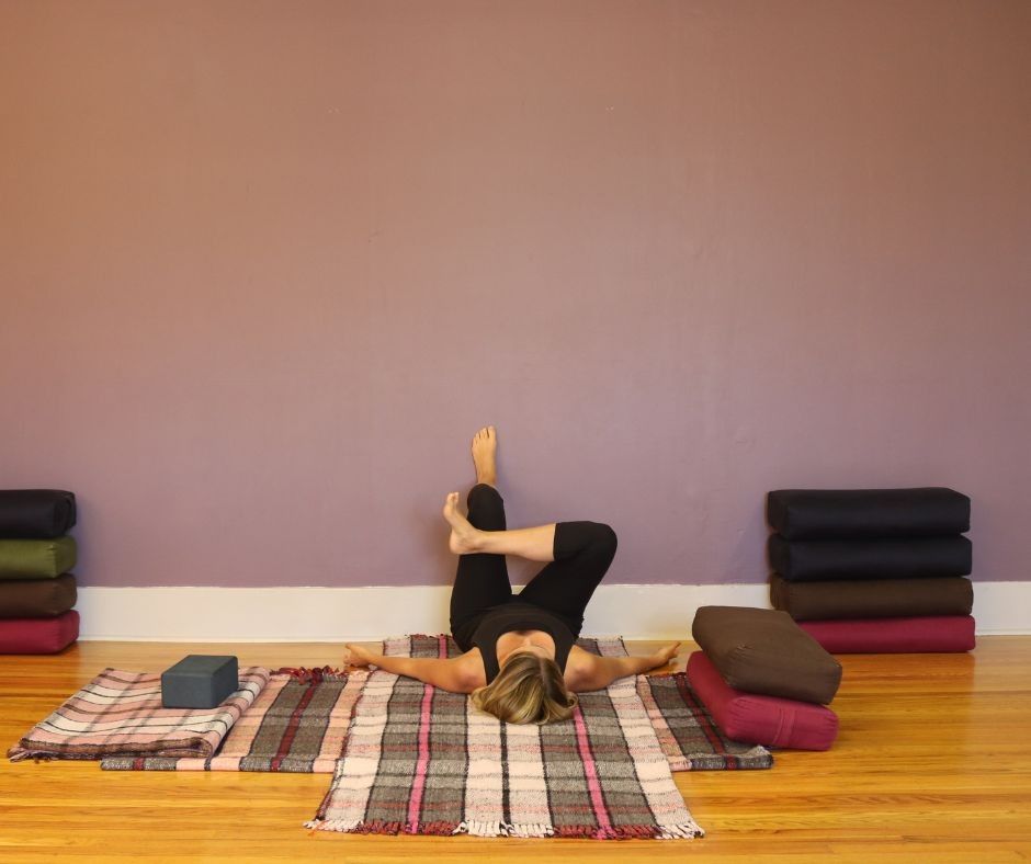 blog post yin yoga practice on the wall jennifer raye
